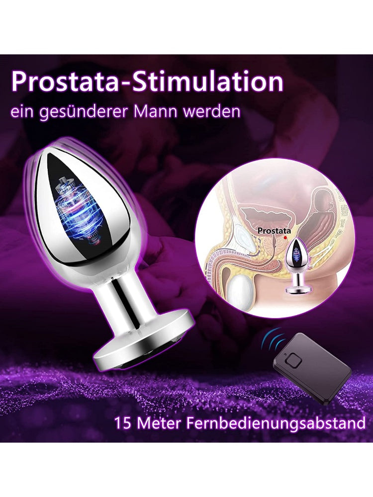 Vibrating Anal Plug Butt Plug Anal Beads Vibrator With Remote Control For Men And Women Adult Sex Toy With 10 Vibration Modes Anal Sex Toy Prostate Massager For Couples Adults